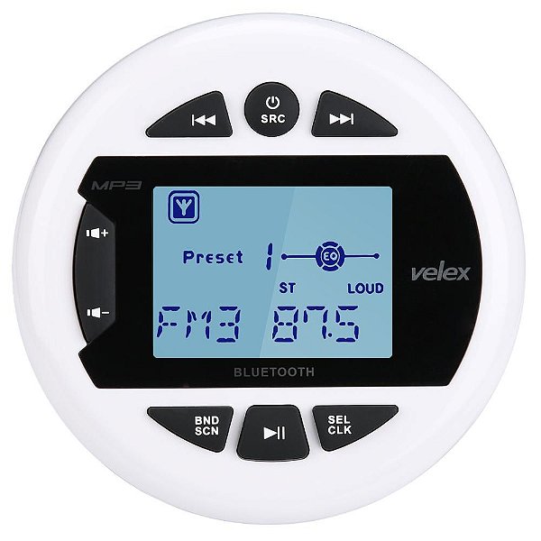 Rádio Marinizado Vx230 Bluetooth Am/FM lancha barcos