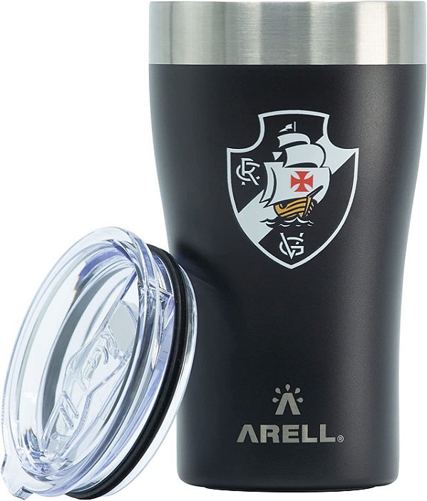 Copo Térmico Arell Inox Para Cerveja Bebidas Vasco 500 Ml