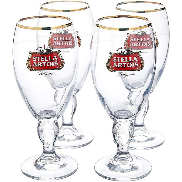 Maleta Stella Cálice Artois Com 4 Tacas Para Cerveja 250 ML