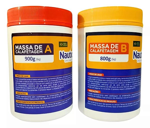 Cola Epóxi Para Calafetagem De Barco de Madeira 1,7kg Pronta