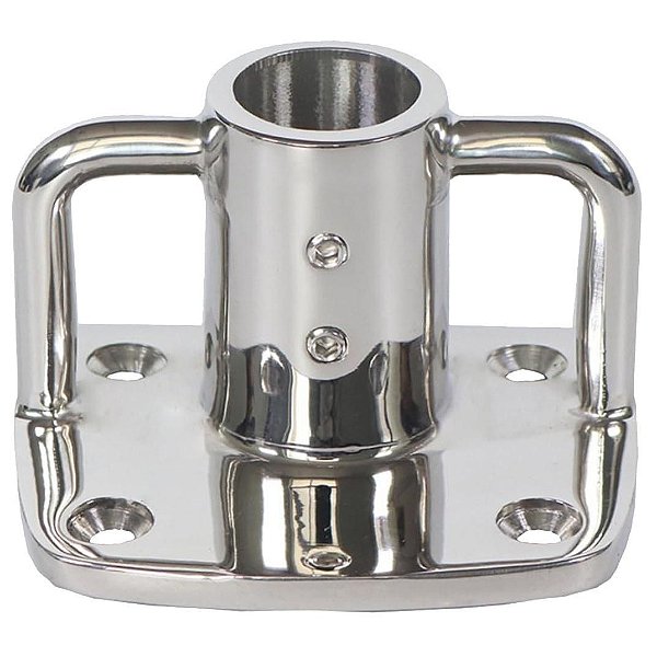 Base Suporte Com Batente Em Aço Inoxidável Para Lancha Barco