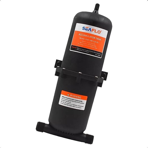 Tanque Acumulador de Pressão Seaflo 1L Para Bomba Max 125Psi