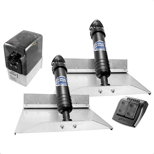 Kit Flap Bennett Estabilizador Hidráulico 12x9 Pol Com Botão