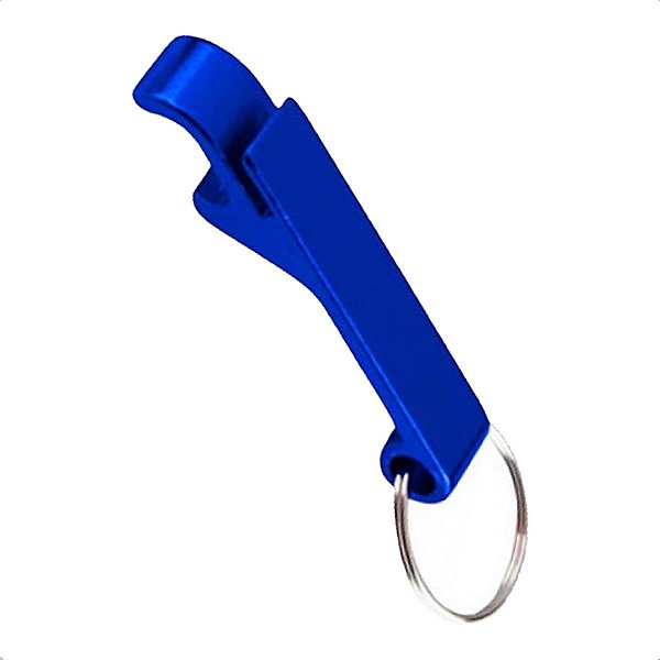 Abridor de Latas Garrafas Copos Chaveiro Azul Para Brindes