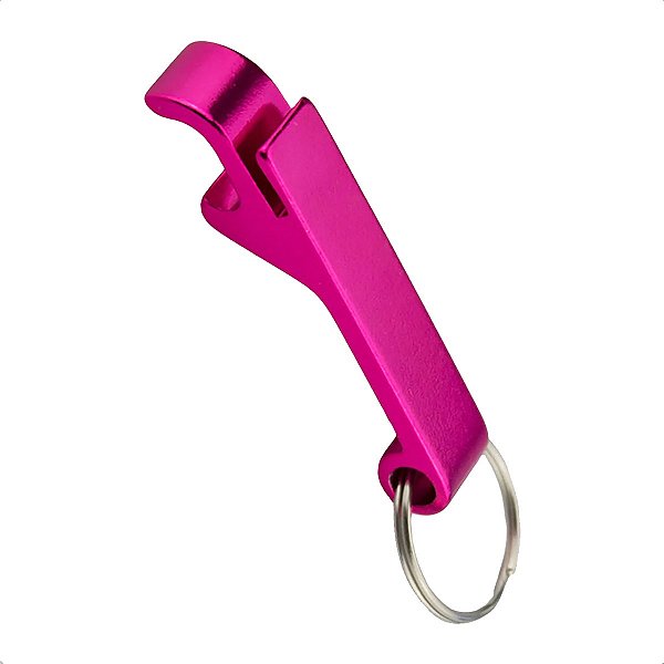 Abridor de Latas Garrafas Copos Chaveiro Rosa Para Brindes