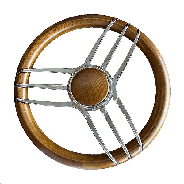 Volante Nautico Para Lanchas Barcos De Luxo 9 Raios