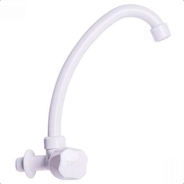 Torneira Branca De Mesa Para Banheiro E Lavanderia Casa Luxo