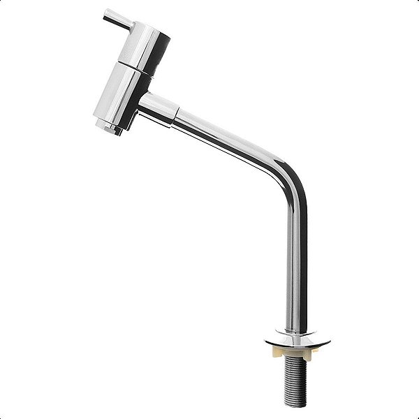 Torneira Para Bancada Gourmet Baixa Cromada De Luxo Cozinha
