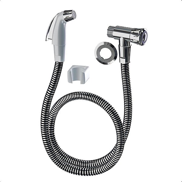 Ducha Higiênica Cromada Para Chuveiro Eco PP Banho Higiene