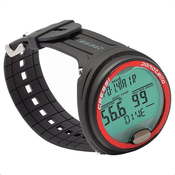 Computador de Mergulho Cressi Donatello Vermelho Para Caça