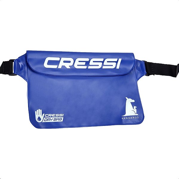 Pochete Estanque Cressi Bolsa Impermeável Prova D'água Azul