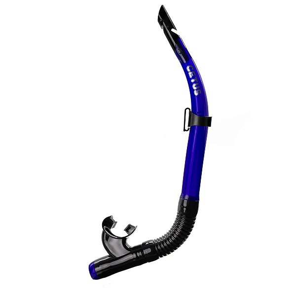 Snorkel Respirador Cetus River Fun  Preto e Azul Pesca Sub