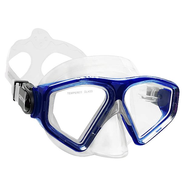 Máscara de Mergulho Cetus New Parma Fun Azul Pesca Submarina