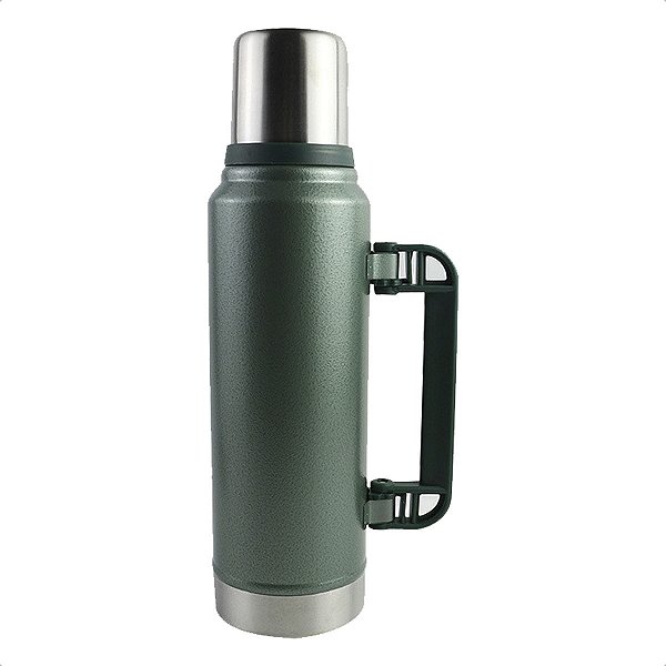 Garrafa Térmica Inox Viagem Camping 1,3 Litros Verde Militar