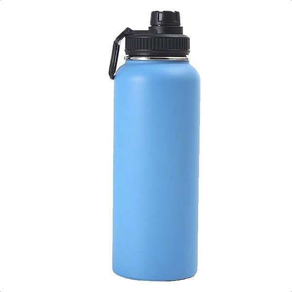 Garrafa Térmica Esportiva Parede Dupla 946ml Inox Azul Claro