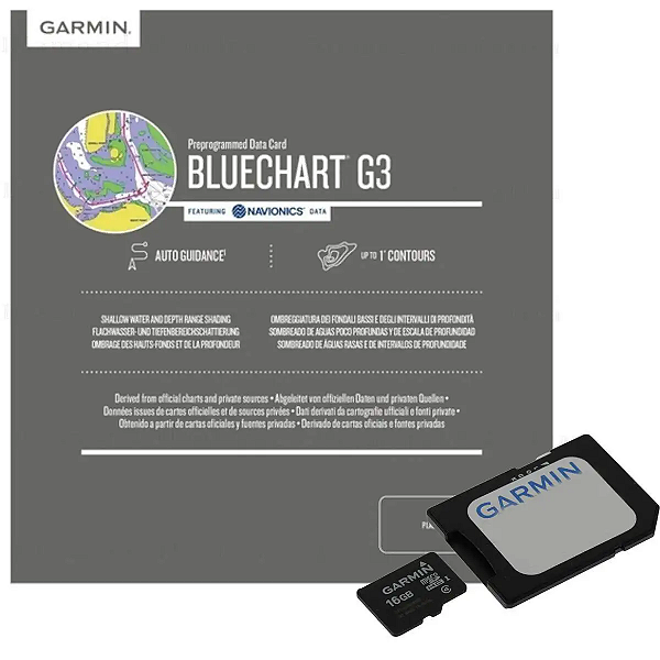 Carta Náutica Garmin G3 Bluechart Costa Leste América do Sul