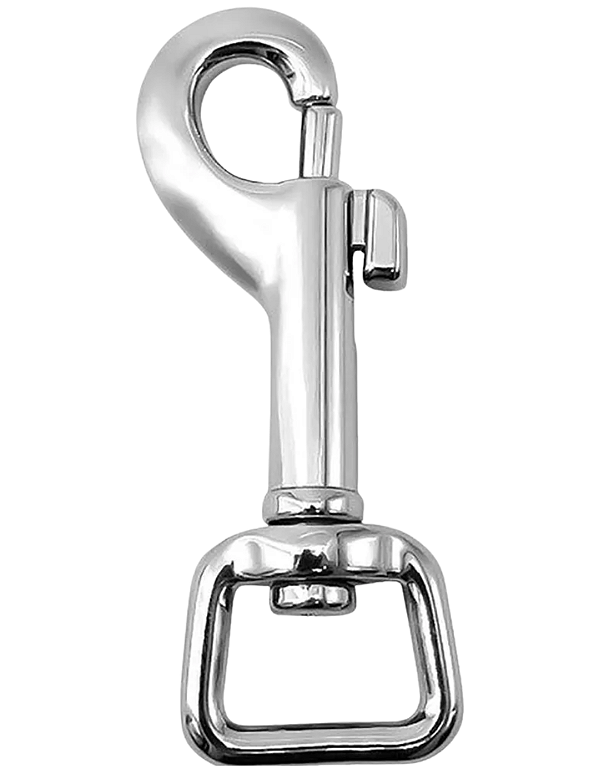 Mosquetão Com Destorcedor Assimétrico Em Aço Inox Barco jet