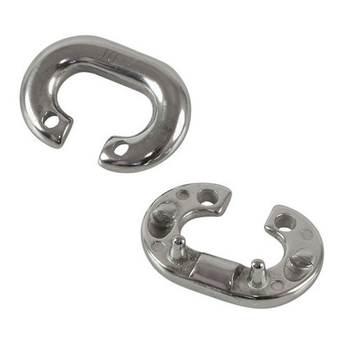 Elo De Corrente Conector 10Mm Acoplamento Em Aço Inox Âncora
