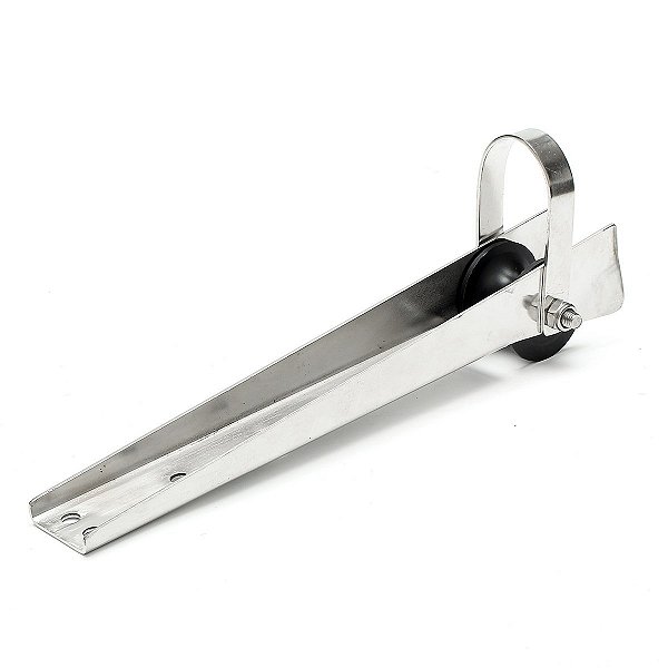 Suporte De Proa Lançador De Âncora Longo Em Aço Inox Lancha