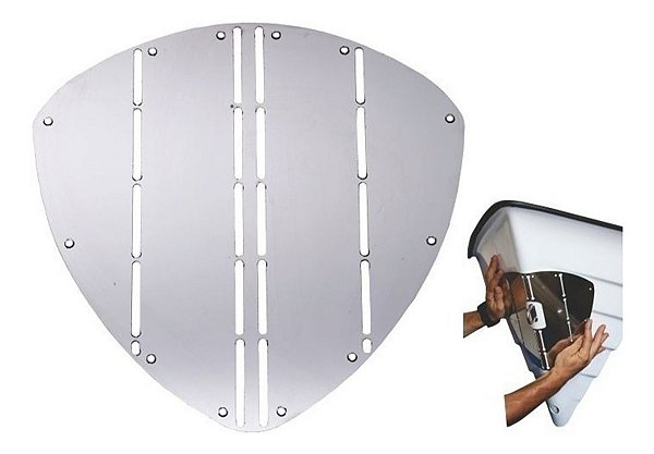 Placa Protetora De Casco Aço Inox Para Âncoras Barco Lancha