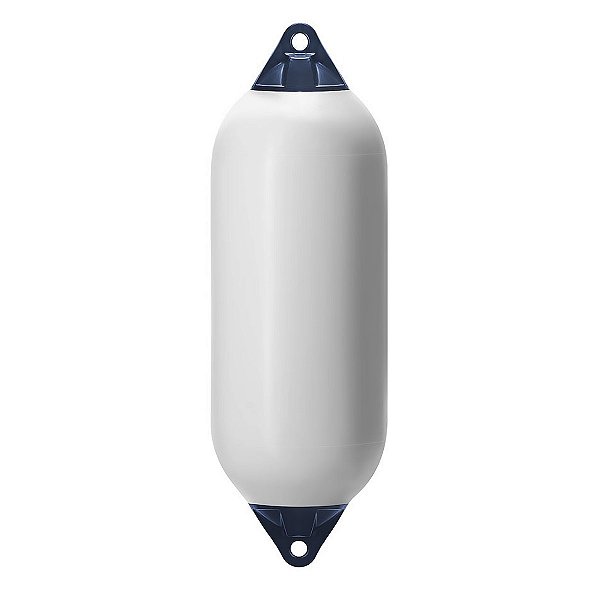 Defensa Náutica F5 30X77 Branca E Azul Inflável Lancha Barco