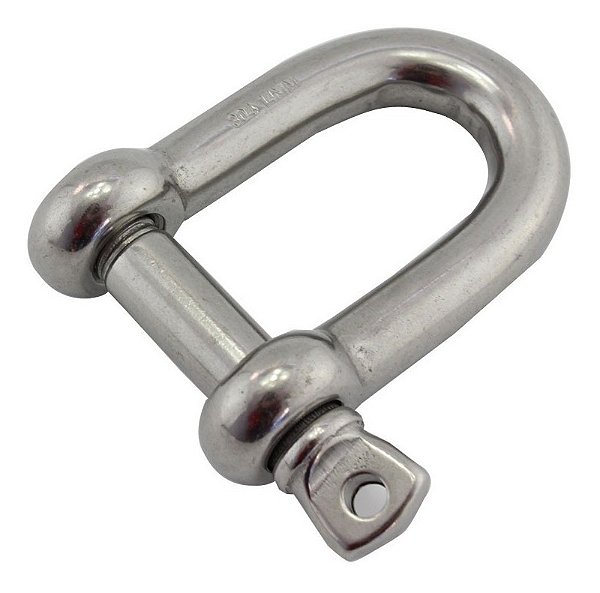 Manilha Tornel Balão Reta Em Aço Inox 10 Mm Carga Max 320Kg