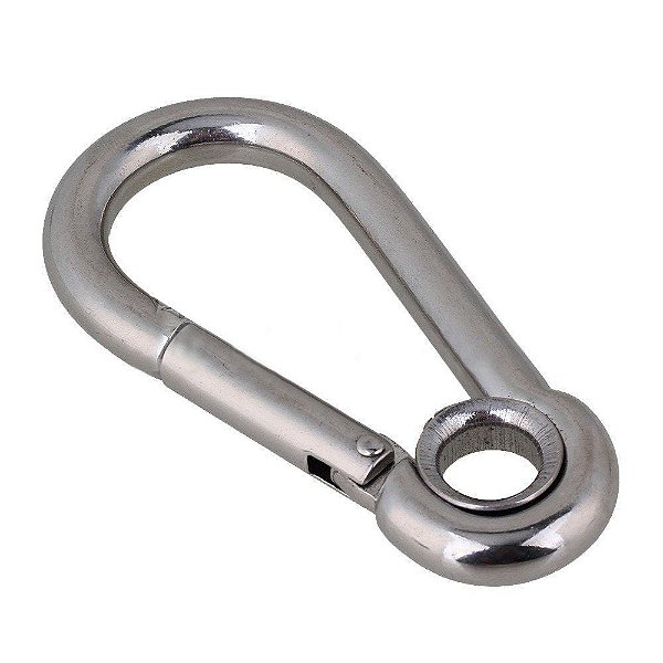 Mosquetão Em Aço Inox 12 Mm Trava Rápida Carga Max 220Kg