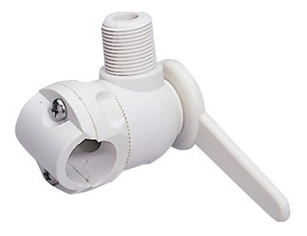 Suporte Antena Vhf Lateral Fixação Em Toldos E Tubos Lancha
