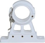 Suporte Lateral Antena Vhf E Ssb Náutica Tubo 41Mm Lancha