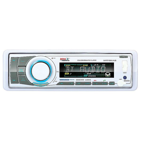 Som Marinizado Boss Marine Mr752uab Mp3 Bluetooth Am Fm