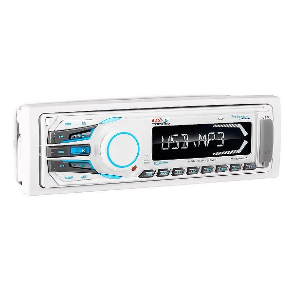 Som Marinizado Boss Rádio Náutico Mr1306ua Mp3 Usb Sd Am Fm