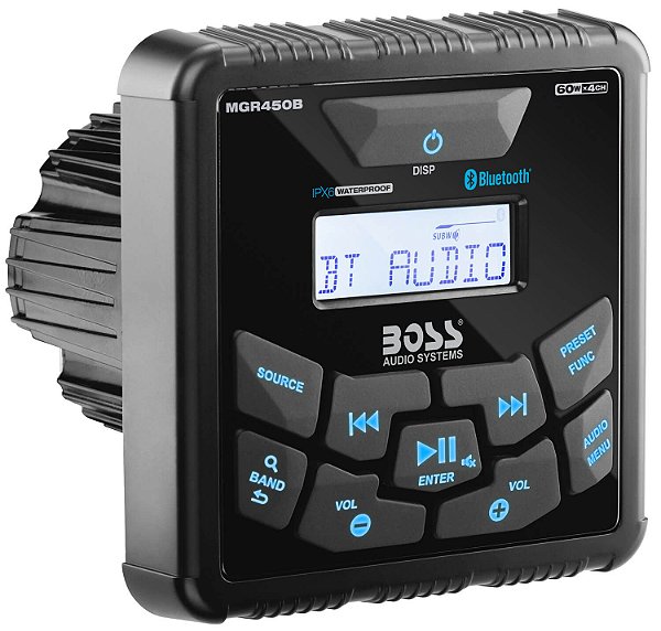 Rádio Som Multimídia B.Tooth Boss Marine Marinizado Mgr450b