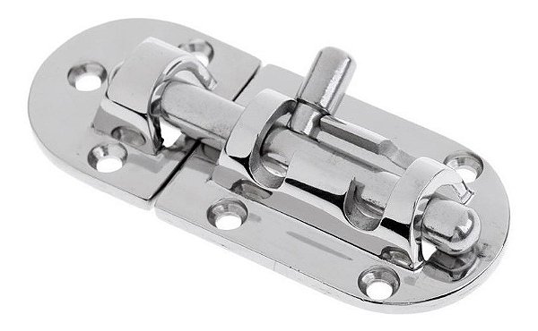 Trinco Com Trava Em Aço Inox Reforçado Para Lancha Motorhome