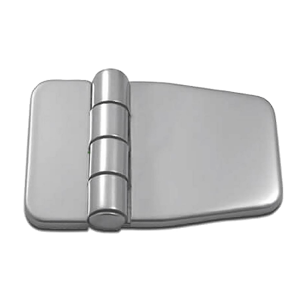 Dobradiça Em Aço Inox Polido Acabamento Brilhante Com Capa