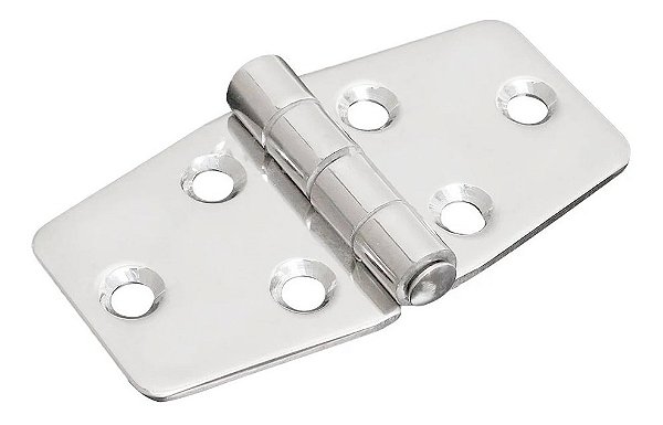 Dobradiça Em Aço Inox Náutica Para Porta Armário Luxo Lancha