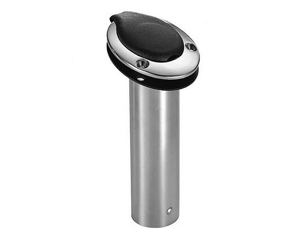 Suporte Porta Varas De Pesca Caniço Aço Inox Com Tampa Luxo