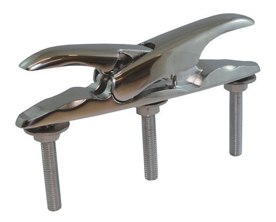 Cunho De Amarração 6Pol Náutico Em Aço Inox Luxo Para Lancha