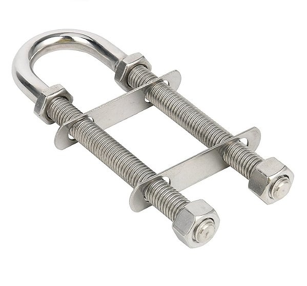 Amarrador Ubolt 3/8 Pol Regulável Em Aço Inox Parafuso Em U