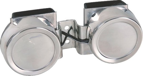Buzina Marítima 2 Corneta Caracol Elétrica 12Volts Aço Inox