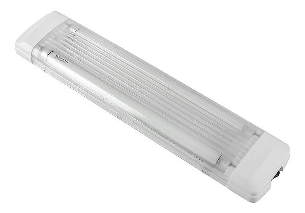 Luminária Fluorescente 12V Calha On Off Para Lancha Veleiros