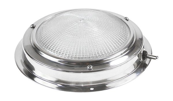 Luminária Sport De Sobrepor Plafon Em Aço Inox 4 Pol 12V