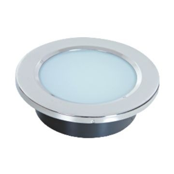 Luminária Spot Redonda De Embutir 12V Em Aço Inox 3 Pol