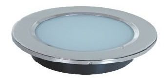 Luminária Spot Redonda De Embutir 12V Em Aço Inox 4 Pol
