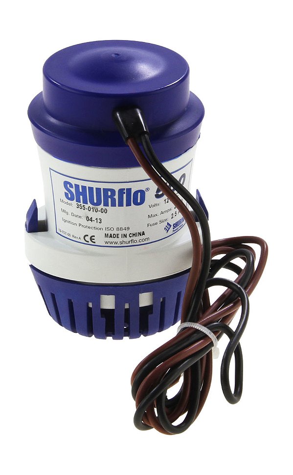 Bomba De Porão Shurflo Submersível 500 Gph 12V Jet Ski Barco