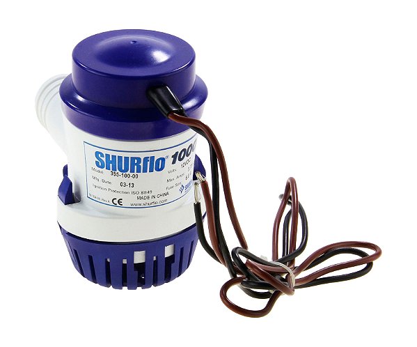 Bomba De Porão Shurflo Submersível 1000 Gph 12V Lancha Barco