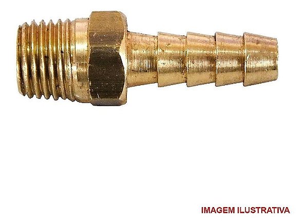 Bico Niple Espigão Em Latão 5/16 Pol Adaptador Para Bombas
