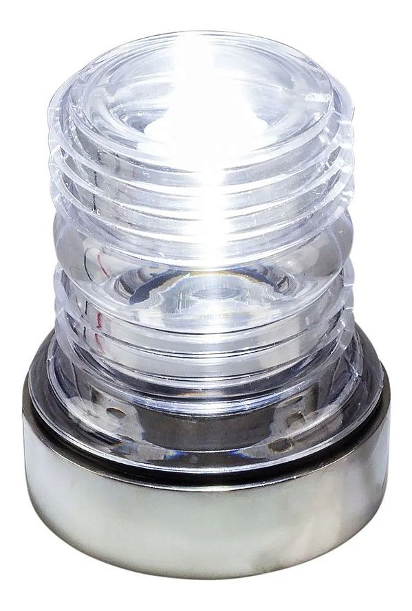 Ponteira Em Aço Inox Para Mastro De Iluminação Em Led Lancha