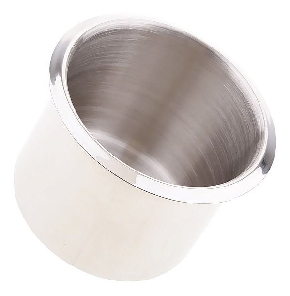 Porta Copo De Embutir De Inox Para Lancha Barco Motorhome