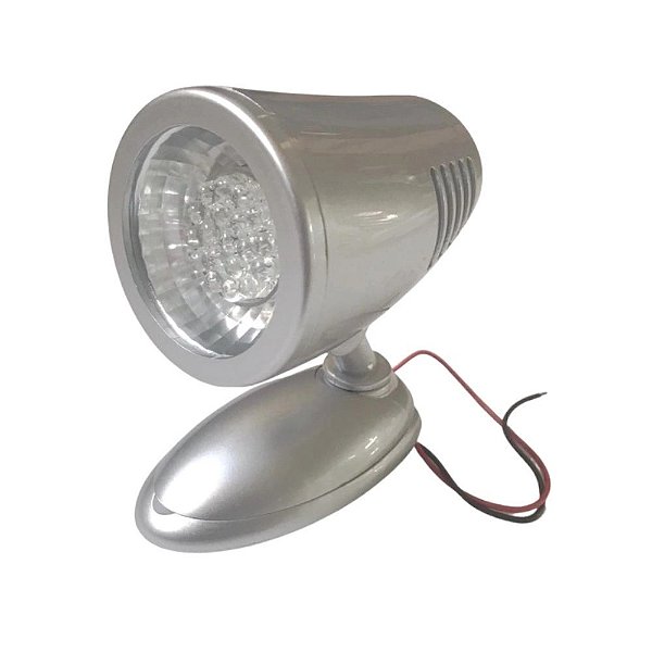 Luminária De Cabine Regulável 19 Leds Lancha Motorhome 12 V