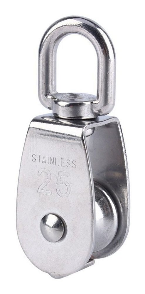 Moitão 50Mm Com Distorcedor Em Aço Inox 316 Carga Máx 19,1Kg